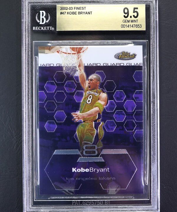 2002-03 TOPPS FINEST KOBE BRYANT #47 BGS 9.5 GEM MINT
