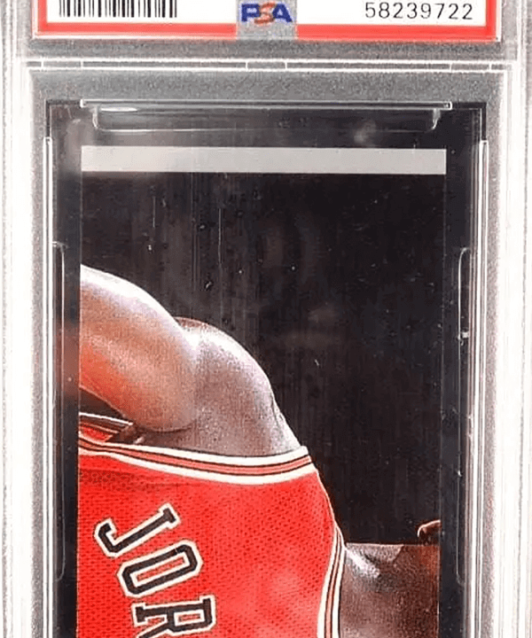 1998 UD International Michael Jordan MJ Stickers #133 Graded PSA 8