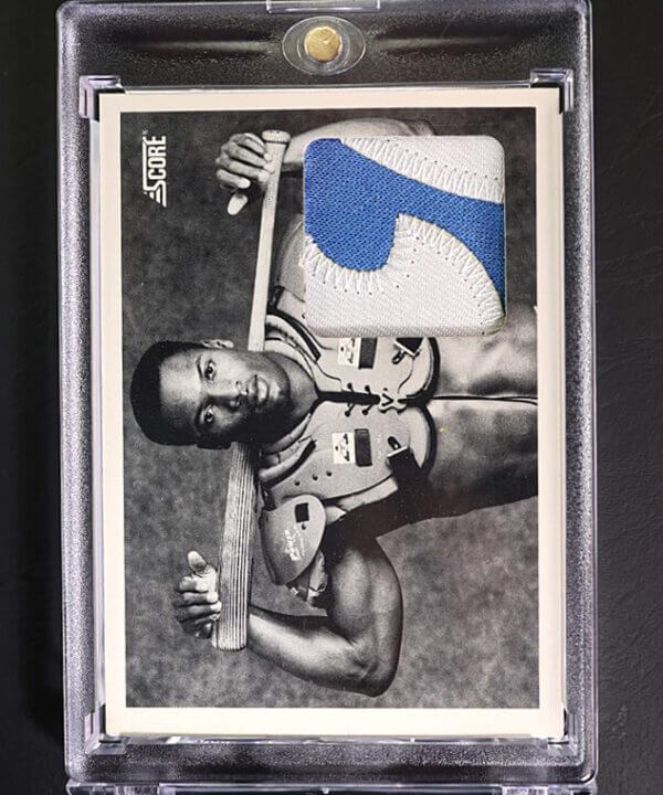 1990 Score BO JACKSON “Bo Knows Bo” Football Baseball Jersey Patch 69X