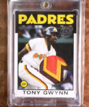 2021 Tony Gwynn 1986 Topps Series 1 Insert Jersey Patch Reworked Limited