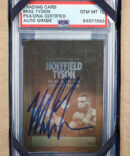 1992 Mike Tyson Signed Kayo Holograms #10 Holyfield / Tyson (PSA 10)