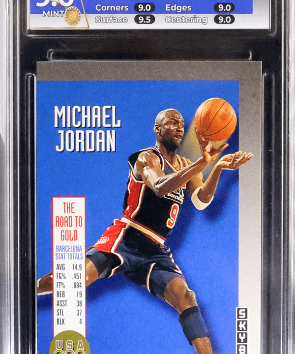 1992-93 Skybox Michael Jordan Olympic Team #USA 11 Graded 9 Mint