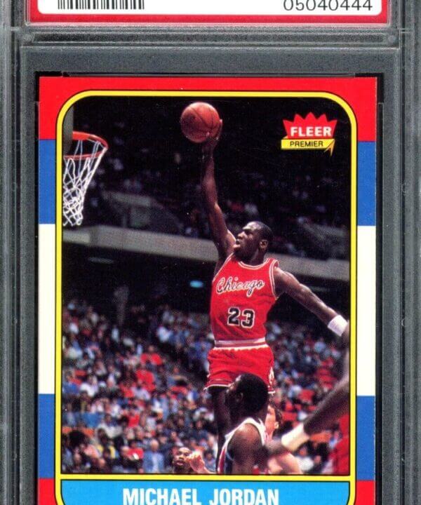 1986 Fleer Basketball #57 Michael Jordan RC Rookie