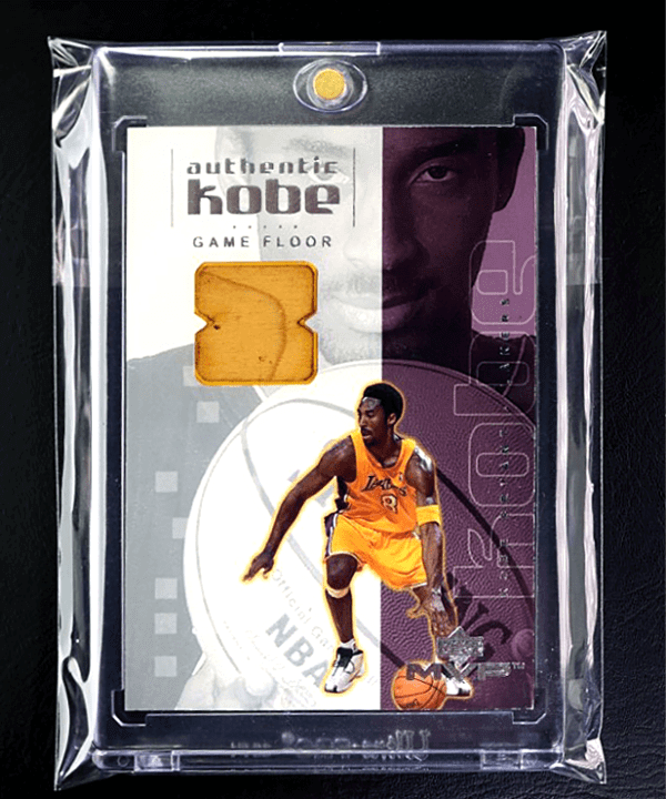 2001 Kobe Bryant Upper Deck Authentic Game Used Floor Card #KBF1.