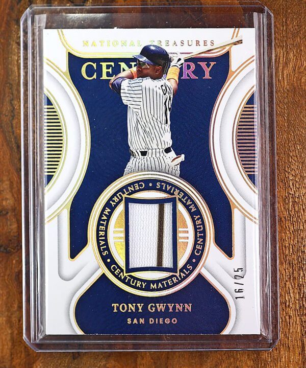 2022 National Treasures Tony Gwynn Century Materials Jersey Patch #16/25 CEM-TG