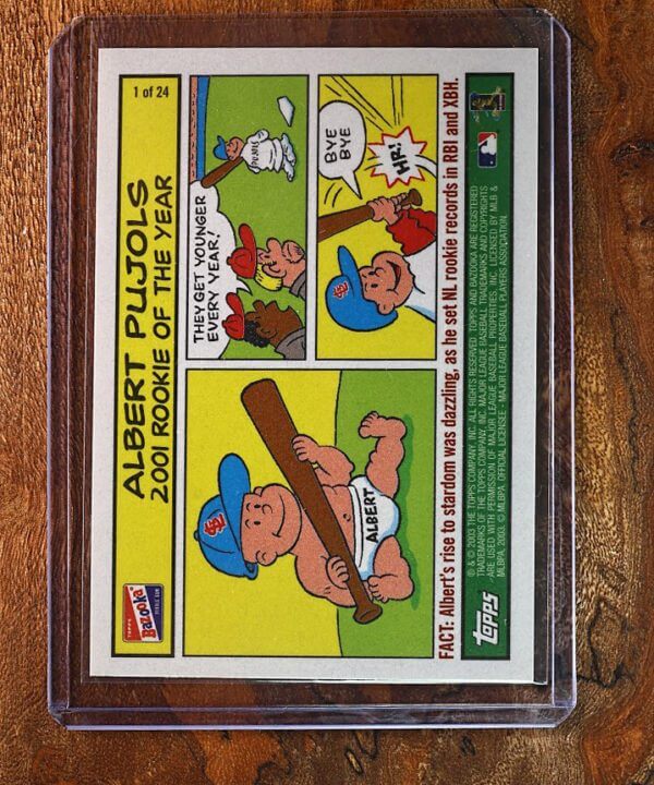 ALBERT PUJOLS - 2003 Topps Bazooka MLB Comics # 1 of 24 -2001 Rookie of the Year