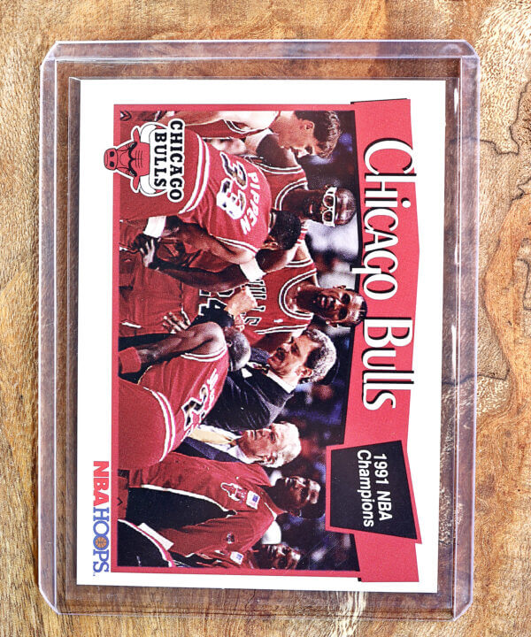 1991-92 NBA Hoops - #277 Scottie Pippen, Phil Jackson, Michael Jordan