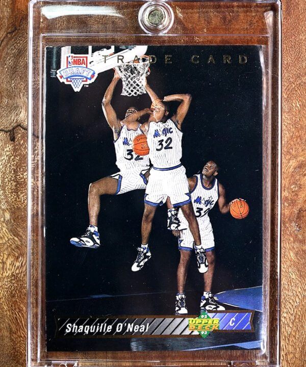 Shaquille O’neal Rookie Card 1992 Upper Deck Collector Card SHAQ Man Cave #1b