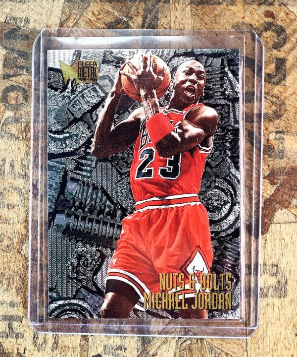 Michael Jordan 1995-96 Fleer Metal Nuts & Bolts Insert Parallel #212 Bulls