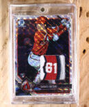 2018 SHOHEI OHTANI Rookie RC Bowman Chrome #1 RC Anime Card Prism Custom Patch /18. Numbered 2 of 18