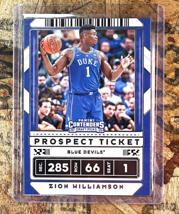 2020 Panini Contenders Draft Picks Prospect Ticket Zion Williamson Rookie RC