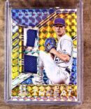 2019 Spectra Walker Buehler Dual Patch Gold Prizm #d 9/10 SSP LA Dodgers