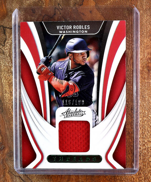 2022 Panini Absolute Threads Victor Robles Relic Patch, Numbered /199