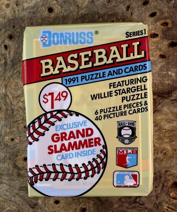 Donruss 1991 Baseball Puzzle and Cards Series 1 Wax Pack