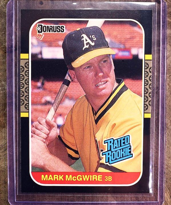 Mark McGwire 1987 Donruss Rated Rookie Baseball Card #46