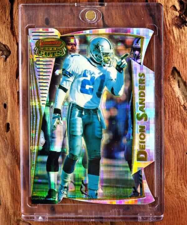 1996 Bowman's Best Best Cuts Atomic Refractor Deion Sanders Dallas Cowboys #BC9