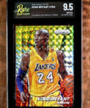 2014 Kobe Bryant Panini Prizm #134 Yellow Red Mosaic Rare Edition 9.5 Los Angeles Lakers