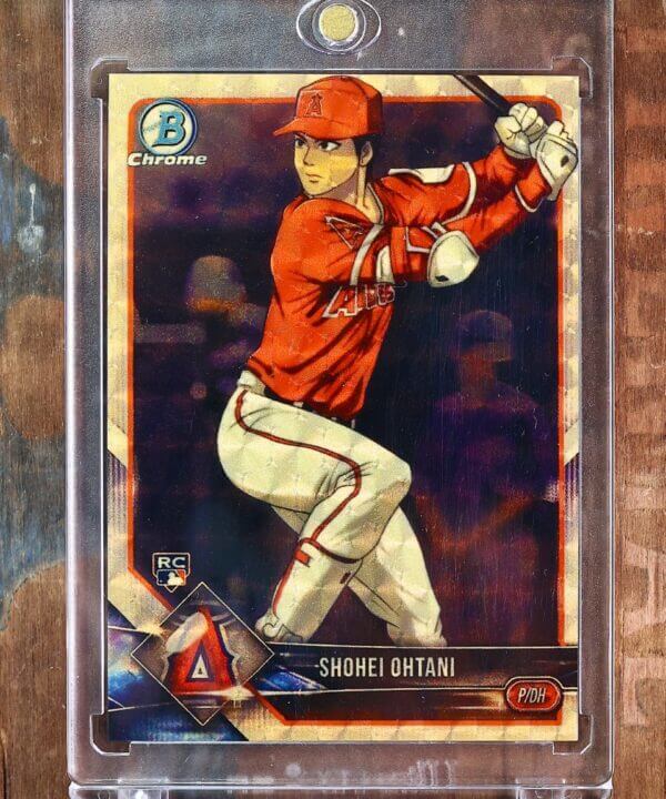 2018 SHOHEI OHTANI Rookie RC Bowman Chrome GOLD #1 RC Anime Prism Custom SSP