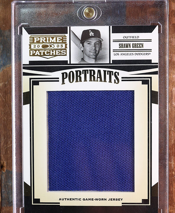 Shawn Green 2005 Donruss Prime Patches Portraits Jumbo GU Jersey #365/490 Dodgers
