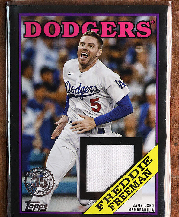 2023 Topps Series 2 Freddie Freeman 1988 Relic Black /199 #88R-FF