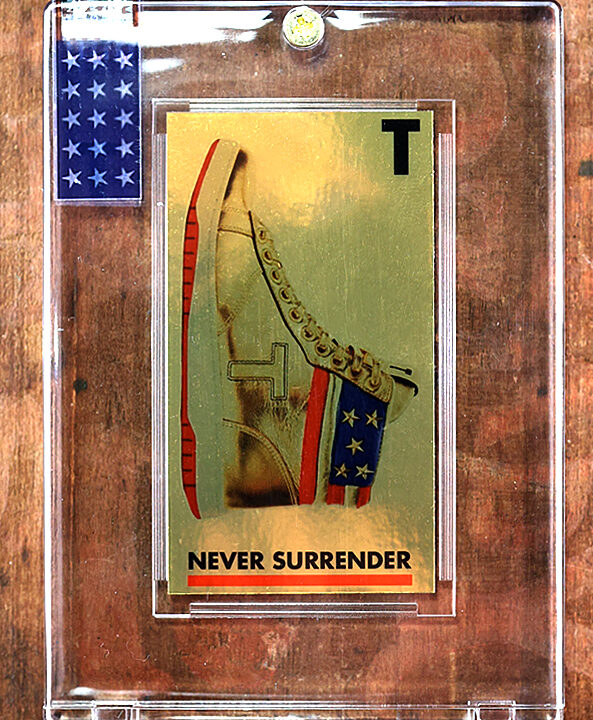 Donald Trump Sneakers Gold Card Limited Edition Never Surrender Sealed NEW