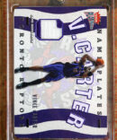 2002-03 Fleer Platinum Vince Carter Namepolates 2 Color Game Worn Patch /545