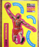 1996-97 Collectors Choice Stick Ums Dennis Rodman #S4