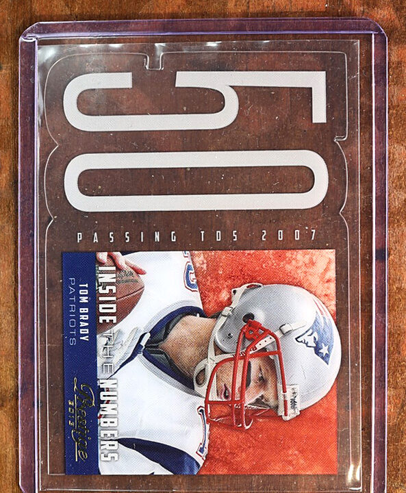 Tom Brady 2013 Panini Prestige Acetate Die Cut Inside The Numbers #9