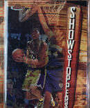 1997-98 Kobe Bryant Topps Finest Showstoppers Insert W/Coating #262 HOF LAKERS