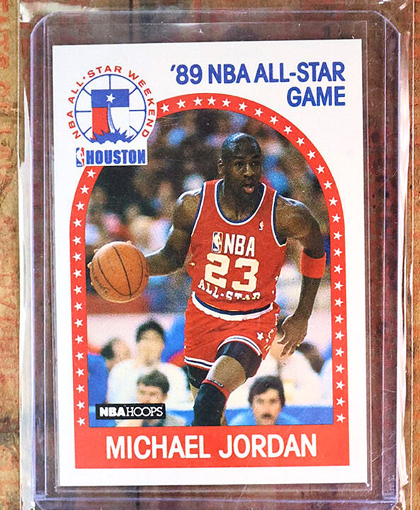 MICHAEL JORDAN SGC 9 1989-90 NBA HOOPS #21 ALL-STAR GAME BULLS HOF 2139