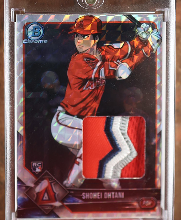 2018 SHOHEI OHTANI Rookie RC Bowman Chrome #1 RC Anime Card Prism Custom Patch