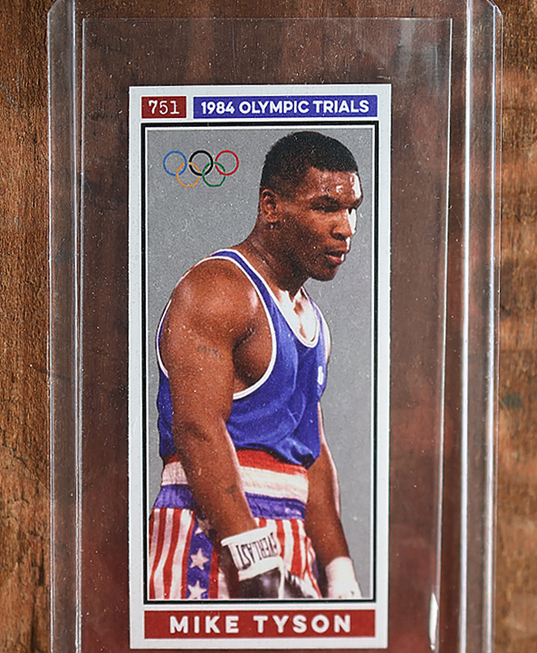 1984 Mike Tyson Rookie RC Olympics Supermini card