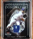 2005 Fleer Platinum Eric Gagne Diamond Dominators Jersey LA Dodgers #1 of 30 Game Worn Jersey