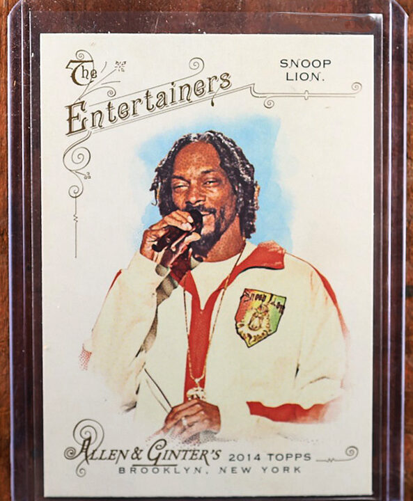 2014 Topps Allen & Ginter #23 Snoop Lion Dogg Baseball Card Calvin Broadus RC