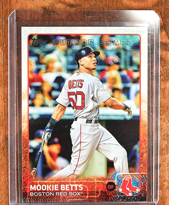 2015 Topps #389a Mookie Betts Rookie Future Stars Red Socks Prospect