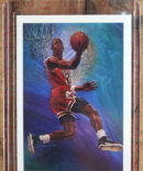 1990-91 Hoops #358 Michael Jordan Chicago Bulls Artist Checklist