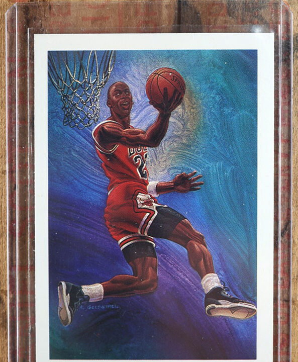 1990-91 Hoops #358 Michael Jordan Chicago Bulls Artist Checklist