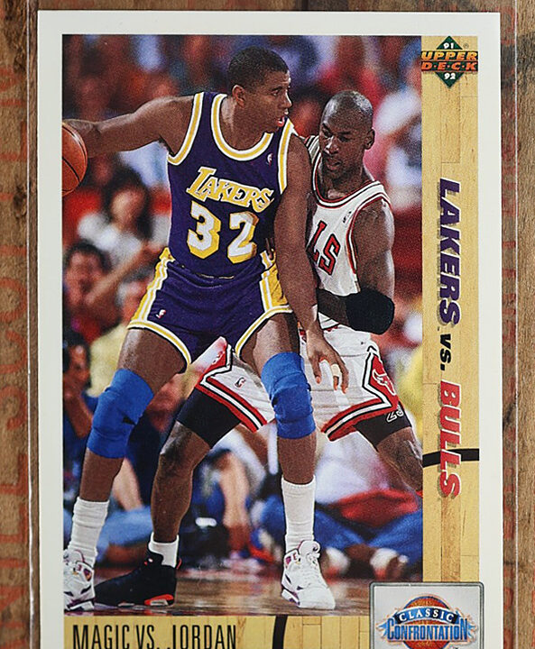 1991-92 Upper Deck #34 Magic vs. Jordan Chicago Bulls
