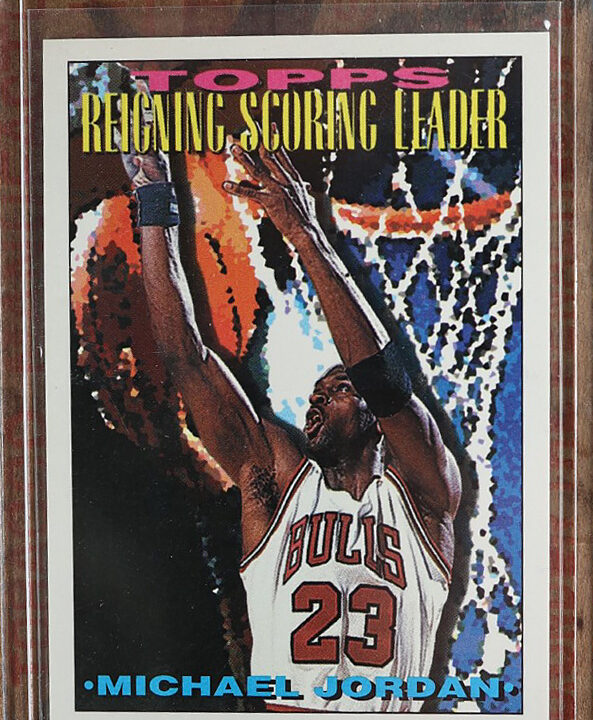 1994 Topps #384 Michael Jordan Reigning Scoring Leader Card Chicago Bulls