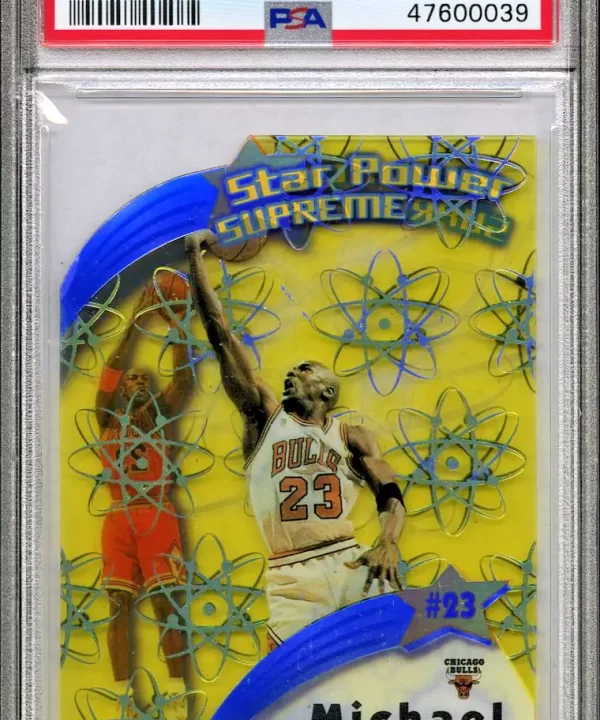 Michael Jordan 1997-98 Fleer Ultra #1 Star Power Supreme SSP Acetate Die Cut