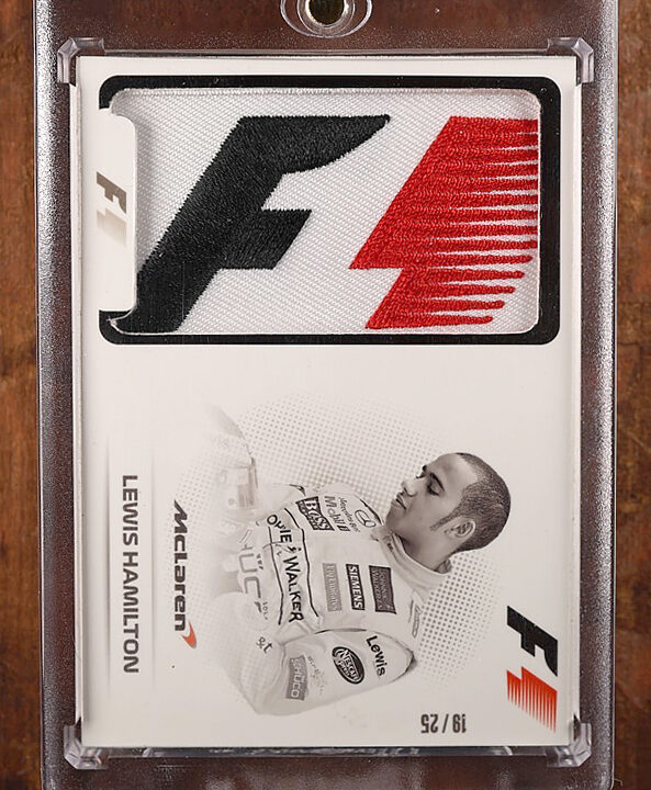2007 Lewis Hamilton Rookie RC 7V1 F1 Racing patch Motocards /25